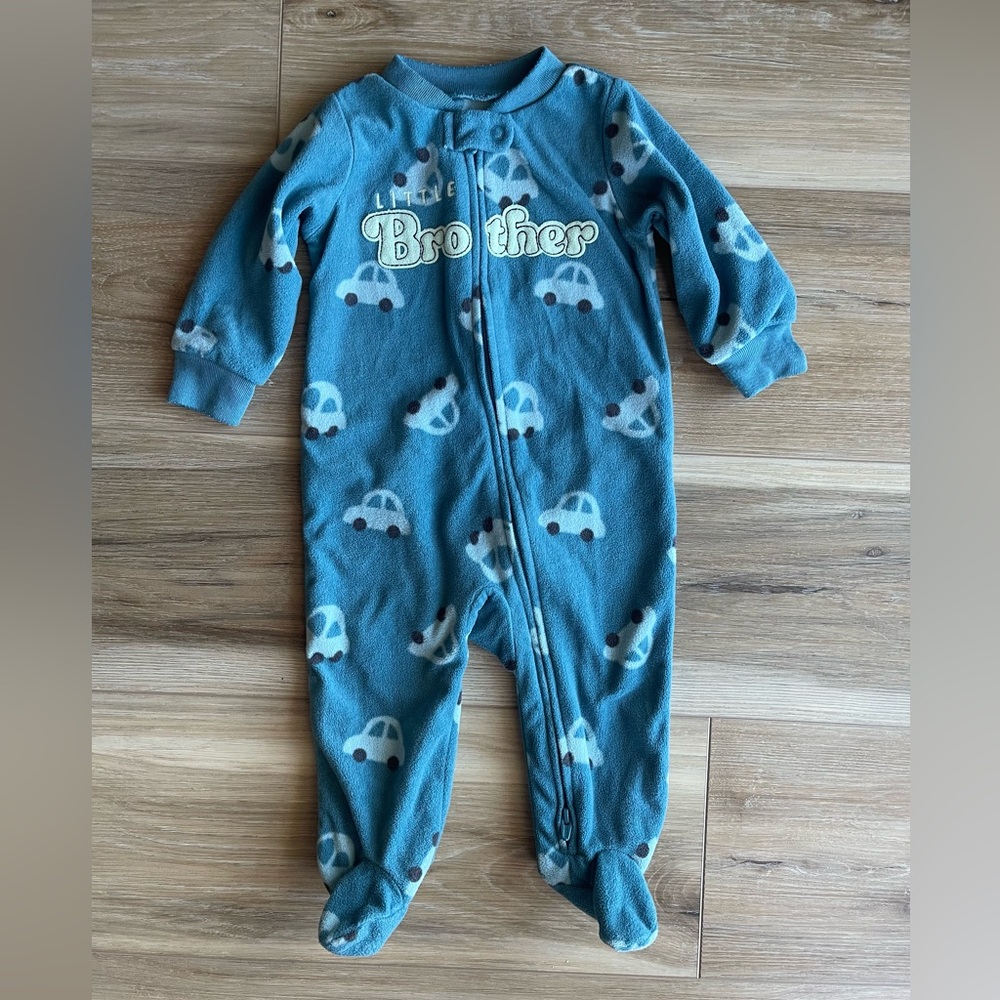 Carter's Little Brother Fleece Footie Onesie
